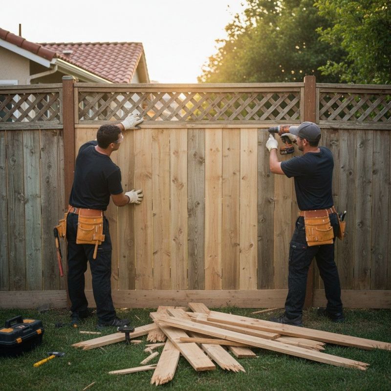 Backyard Fence Installation