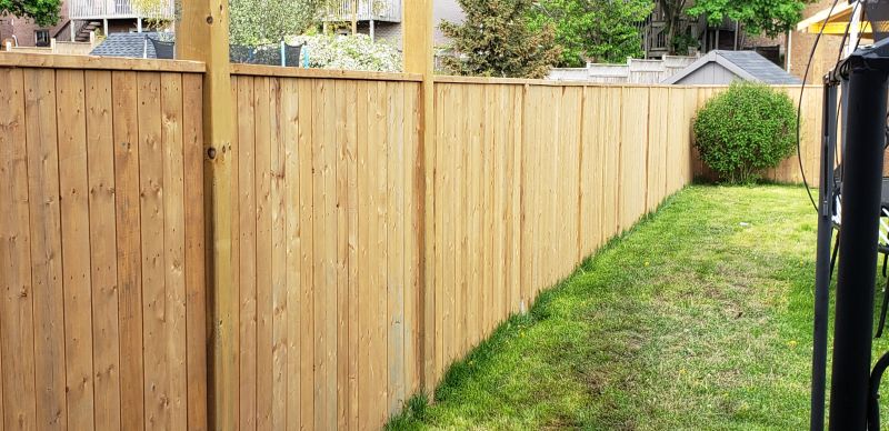 Backyard Fence Installation