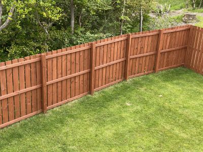 Backyard Fence Installation